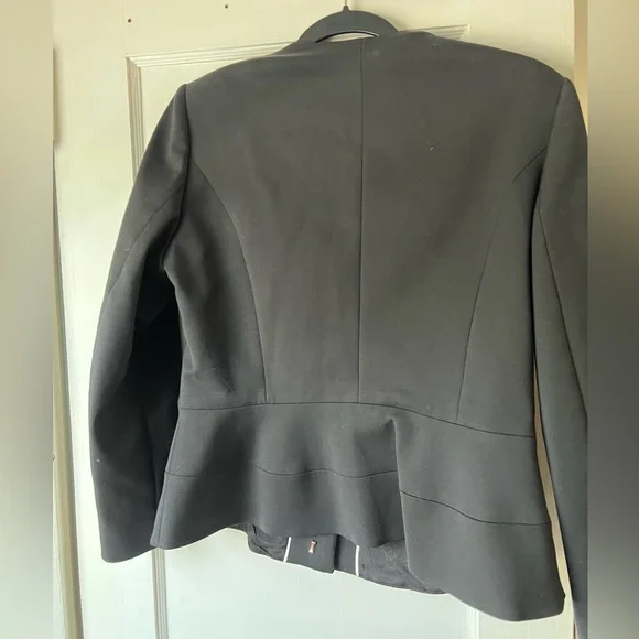 Ted Baker RAYAL Peplum Bow Neck Jacket Size 4 NWOT